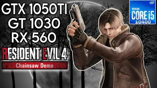 GTX 1050 Ti , AMD RX 560 , GT 1030 | Resident Evil 4 Remake (Demo) | 1080P , 900P , 720P , 1024X768