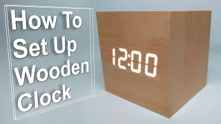 Wooden Cube Alarm Clock (Upgraded Version) - How To Set Up Tutorial