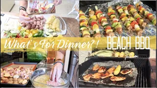 What's For Dinner?!  Beach BBQ Style!  Summer Grillin' & Also... In The Oven! Cook With Me!