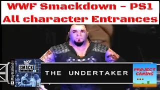 WWF Smackdown | PS1 | All Character Entrances