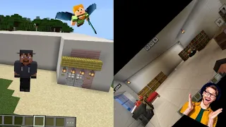 Building  a starter modern  house in Minecraft