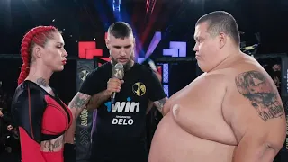 Female MMA Fighter VS Male 540lbs Youtuber | Darina Mazdyuk VS Grigory Chistyakov | HIGHLIGHTS