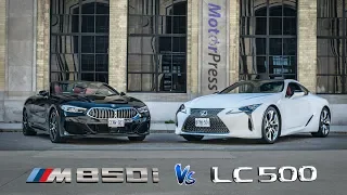 2019 BMW M850i Vs 2019 Lexus LC500 | Head to Head Cabrio Vs Coupe