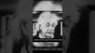 Albert Einstein explains his famous equation E=mc²
