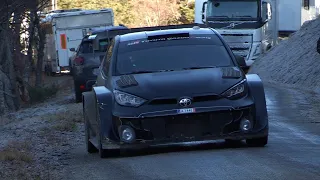 Tests Rallye Monte Carlo 2024 - Elfyn Evans - Toyota Yaris Rally1 - Foggy day