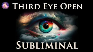 Third Eye Open Subliminal🌟Subconscious Mind Pineal Gland Activation (432 Hz Binaural Beats, Rain)