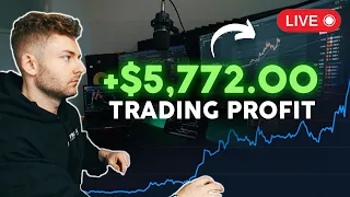 LIVE TRADING CRYPTO - How To Profit $5,772 In a Week | 10x Strategy