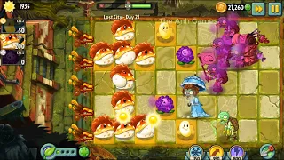 Lost City Day 21 Walkthrough - Plants vs Zombies 2 - The Anh Games - PVZ 2