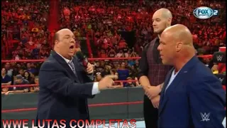 Brock Lesnar Ataca Kurt Angle & Paul Heyman - RAW - PT BR