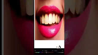 How to WHITEN TEETH in Procreate #Shorts