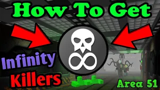 How To Get The Unstoppable Killers Badge! Roblox Survive And Kill The Killers In Area 51