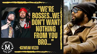 "NOW YOU AIN'T GETTING NO CREDIT FOR TURNIN THE CITY UP!!!" ICEWEAR VEZZO ON HIS STANCE W/ EMINEM