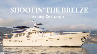 Take a look inside the 26M SHOOTIN' THE BREEZE motor yacht built in 1965 - Asking €680,000