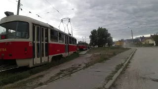 2020-08-12 Kyiv Kurenivka Dobrynynska Czech Tatra T3 trams Київ Куренівка Добрининська трамваї 2160p