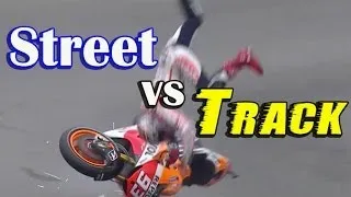 STREET vs TRACK - Safety vs Pushing The Limit - Street Rossi Stunting Fools