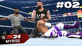 My First "Main Event" Match in Summerslam | WWE 2K24 MyRise - Part 2