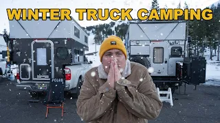 Four Wheel Camper Winter Truck Camping