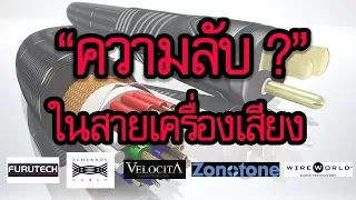 ความลับ? สายลำโพง สายไฟ สายสัญญาน ในสายราคาแพง...สำหรับเครื่องเสียงที่น่ารู้ ที่คุณอาจคิดไม่ถึง