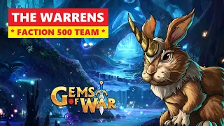 Gems of War THE WARRENS Faction 500 Delve Guide and Best Team! Simple Pure Strategy!