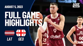 Latvia vs Georgia Full Game Highlights (Friendly Game In FIBA World Cup 2023)