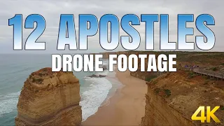 GREAT OCEAN ROAD - 12 Apostles - DRONE FOOTAGE