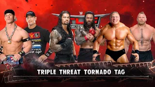 Roman Reigns Vs John Cena Vs Brock Lesnar WWE 2K22