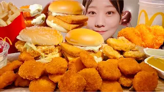 ASMR McDonald’s Shrimp Purio  Shrimp Filet-O Filet-O-Fish【Mukbang/ Eating Sounds】【English subtitles】