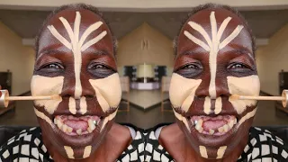 Bomb 🔥 💣 😳 Bridal Makeup & Gele Transformation | Cirurgia Plastica 💉 Makeup Tutorial 🔥😱