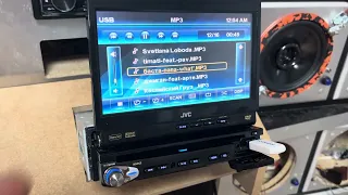 Автомагнитола 1 Din с выезжающим дисплеем JVC KD-AV7100