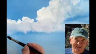 Beginners, Having fun with clouds, Easy Watercolor with Paul George (watch the 2nd part)
