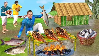 बास मछली खाना पकाने Bamboo Fish Cooking Must Watch Comedy Video