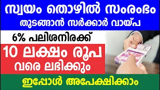 സ്വയംതൊഴിൽ സംരംഭം തുടങ്ങാൻ സർക്കാർ വായ്പ | 10 ലക്ഷം രൂപ വരെ ലഭിക്കും | |Business Loan