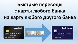 Перевод денег с карты на карту - денежные переводы с карты на карту любого банка