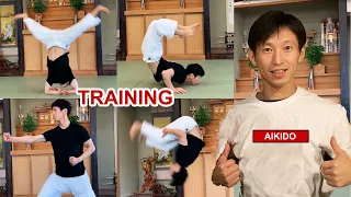 Aikido - Special physical and balance solo training by SHIRAKAWA RYUJI shihan