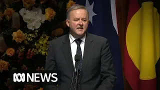 Hawke Memorial: Albanese says Hawke's "heart was too big to be contained by party lines" | ABC News