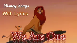 We are one《Angélique Kidjo》 lyrics(Disney songs)