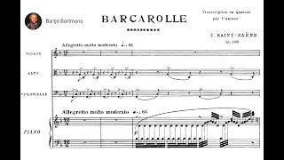 Camille Saint-Saëns - Barcarolle, Op. 108 (1898)