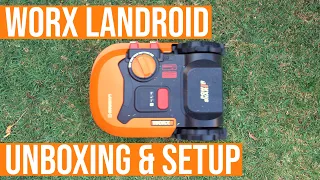 WORX Landroid Unboxing and Setup - Robot Lawnmower First look