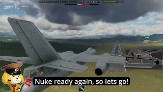 Spawning a Nuke-plane while in a Plane ....