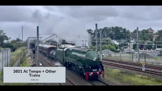 Sydney Transport Vlog: 212 3801 At Tempe + Other Trains