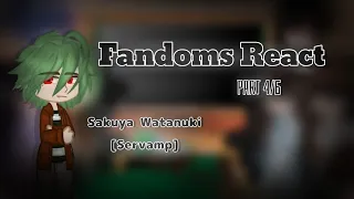 Fandoms React // Servamp [Sakuya Watanuki] // SHIPS // PART 4/6