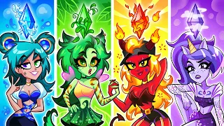 Pick Your ELEMENTAL GIRLS | Fairy Tale at Magical World Stories by Teen-Z House