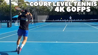 Marcos Giron & Karue Sell Court Level Practice 2023 (4K 60FPS)