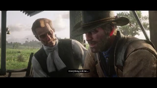 RDR2: Arthur says goodbye to reverend (GOOD HONOR)