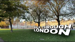 LONDON Walk 🇬🇧 - London Eye 🎡, Big Ben, St James Park 🦆, Buckingham Palace 👑 - 4K