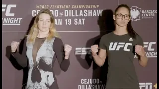Joanne Calderwood vs. Ariane Lipski - Media Day Face-Off - (UFC Fight Night: Cejudo vs. Dillashaw)