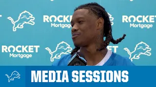 Detroit Lions players meet with the media | May 23, 2024