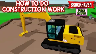 HOW TO DO CONSTRUCTION IN BROOKHAVEN 🏡RP ROBLOX 👷‍♂️🏗
