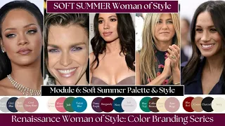Discover Your Signature Look: Soft Summer Woman's Color Palette, Branding & Styling Tips