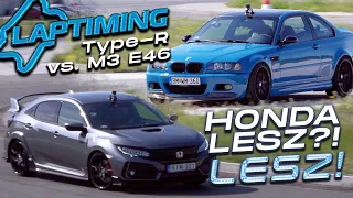 Honda lesz? LESZ! - BMW M3 E46 vs. Honda Civic Type-R (Laptming Ep. 278.)